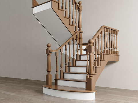 American Handrail Stairs Corner Stairs