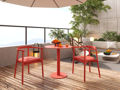 Modern Outdoor Table and Chair Coffee Table and Chair