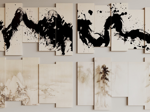 New Chinese Ink Painting Landscape Painting Decorative Painting Hanging Painting