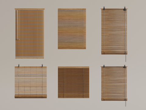 New Chinese-style Roller Bamboo Blinds Curtain Venetian Blinds