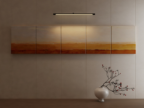 Silent Texture Painting Abstract Painting Horizontal Hanging Painting