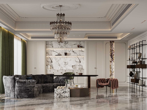 French Living&Dining Room