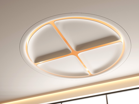 Modern round ceiling