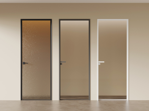 Gradient glass door oil sand glass door bathroom door