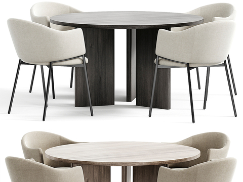 Modern Dining Table and Chair Round Dining Table