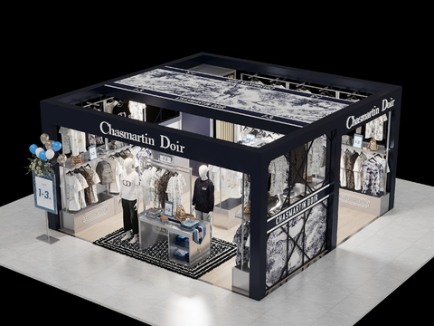 Modern Clothing Store pop-up shop