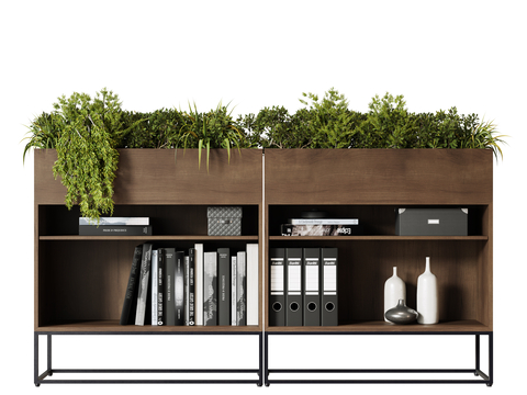 Modern Flower Box Partition Cabinet Low Cabinet