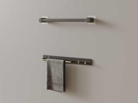 Bathroom products towel rack