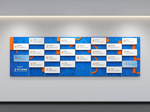 Enterprise Culture Wall Slogan Display Wall Publicity Display Board