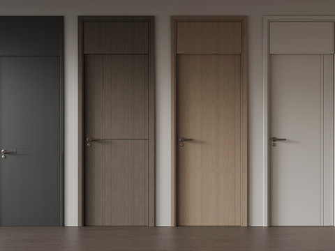 Modern single door interior door top door