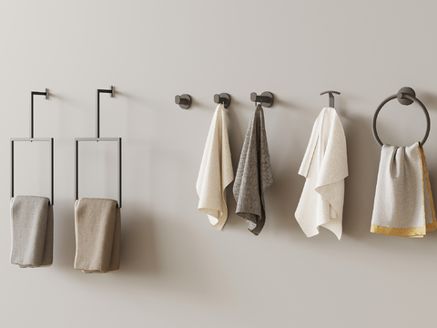 Bathroom products towel rack