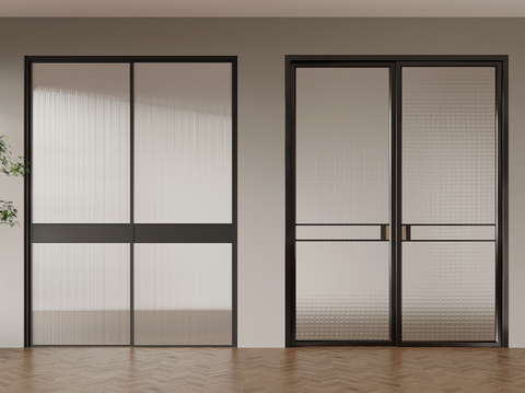 Modern sliding door Changhong glass door kitchen door