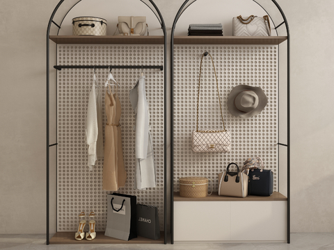 Modern hanger display rack