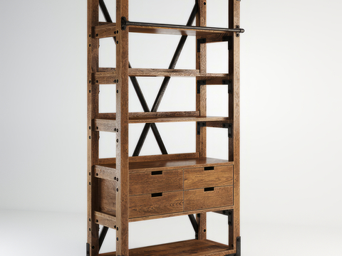 Log Style Decorative Rack Display Rack Shelf