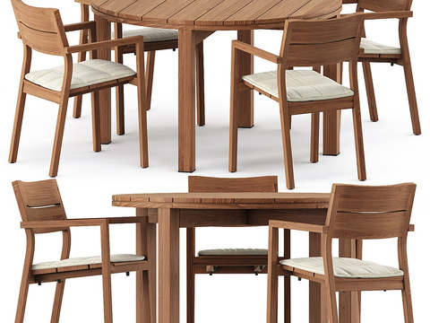 Tribu Dining Table and Chair Round Table and Chair