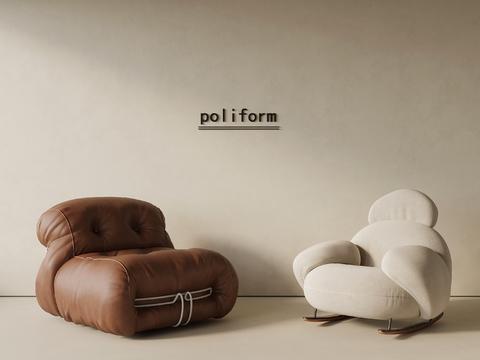 Poliform Mid-century Style Casual Sofa Single Sofa