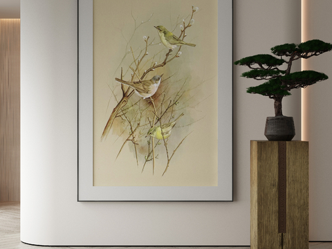 New Chinese Decorative Painting Flower and Bird Hanging Painting