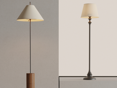 Middle style floor lamp