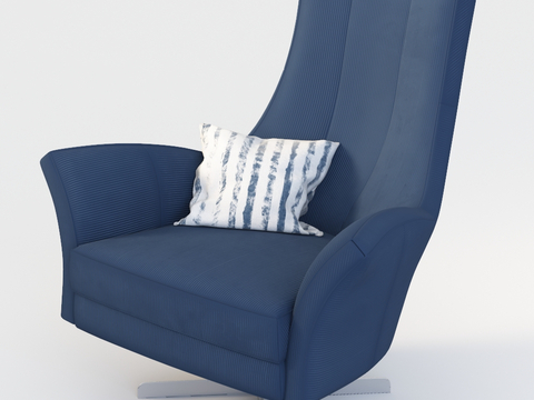 Modern Blue Sofa Chair Single Sofa