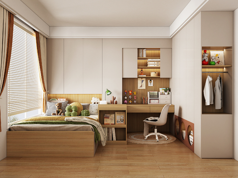 Log Style Tatami Bedroom Universal kids Bedroom