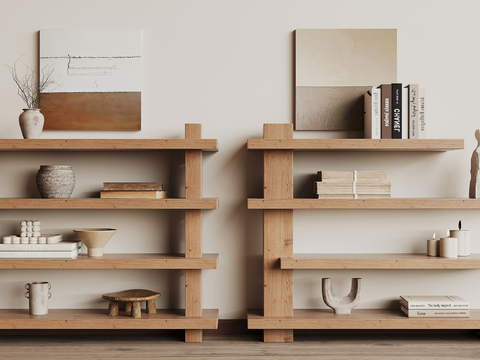 Shelf Low Cabinet Bookshelf