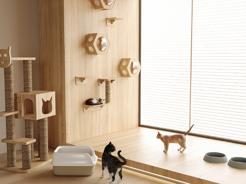 Modern Cat Climbing Frame Cat Scratching Board Cat Nest