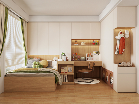 Log Style Tatami Bedroom Universal kids Bedroom