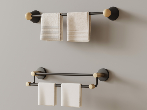 Modern towel rack