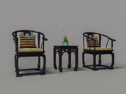 Chinese Chair with Circle Chair