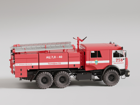 Fire truck rescue vehicle ladder motor vehicle