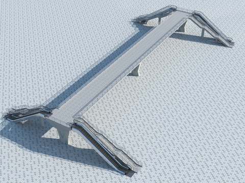 Overpass pedestrian overpass