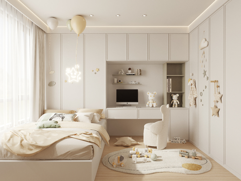 Cream Style kids Bedroom girls room