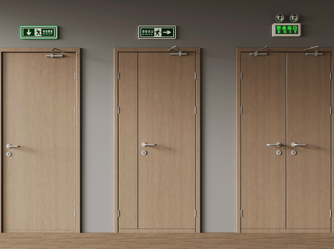 Modern fire door safety exit