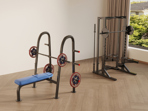 Modern sports equipment Barbell bench press