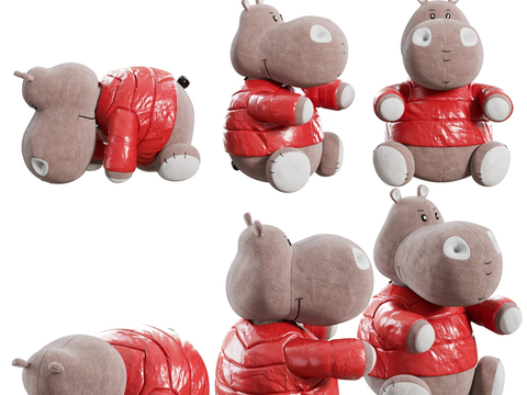 Plush Toy Doll Toy Hippo