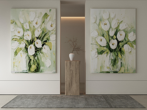 Modern Decorative Painting Flower Oil Painting