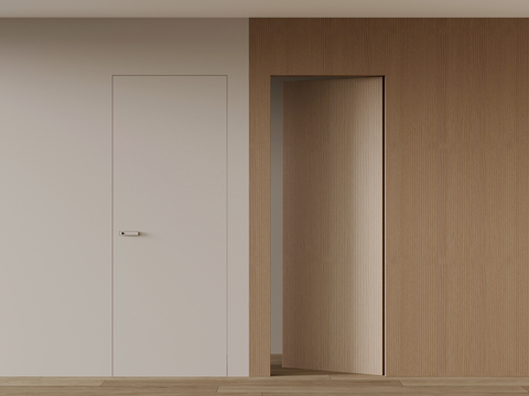 Modern Invisible Door Interior Door Single Door Wooden Door