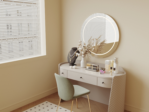 Cream Style Dressing Table