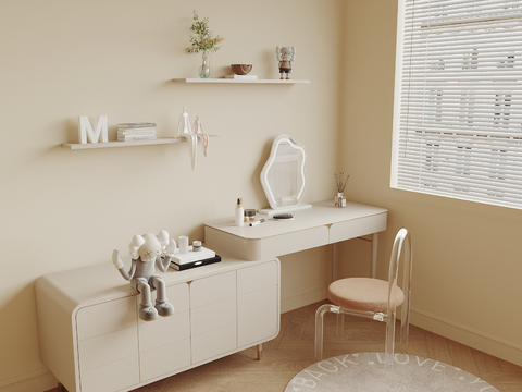 Cream Style Dressing Table