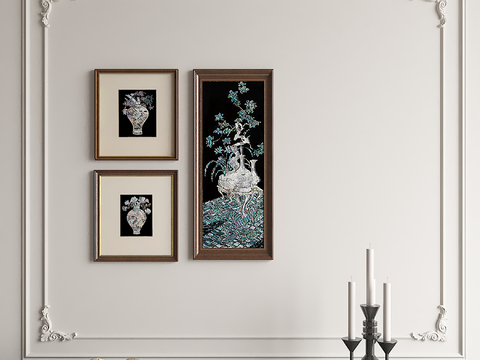 Middle and ancient style decorative painting art painting floral hanging painting