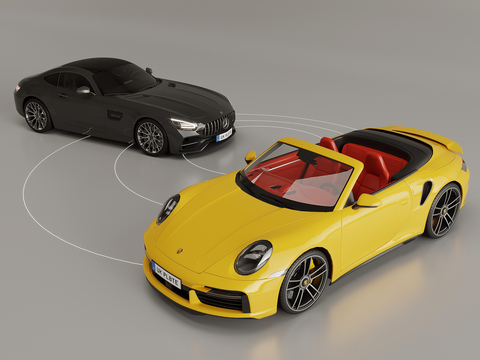 Porsche Cars sports car Sedan