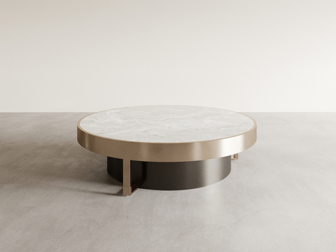 Modern round coffee table