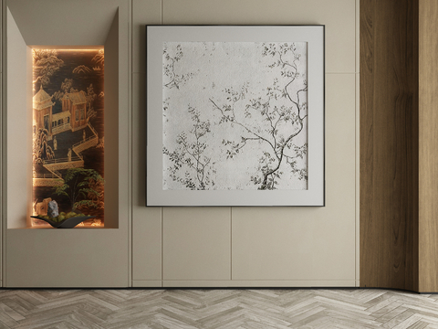 New Chinese Decorative Painting Texture Painting Hanging Painting