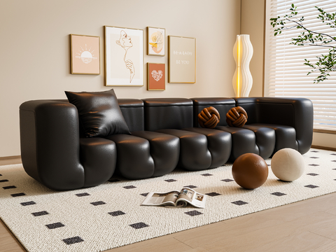 Multiplayer Sofa Leather Sofa