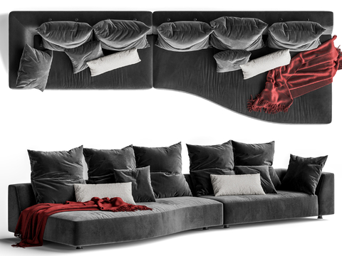 Edra Absolu Multiplayer Sofa Curved Sofa