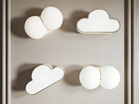 Cream Style wall lamp cartoon lamp cloud wall lamp