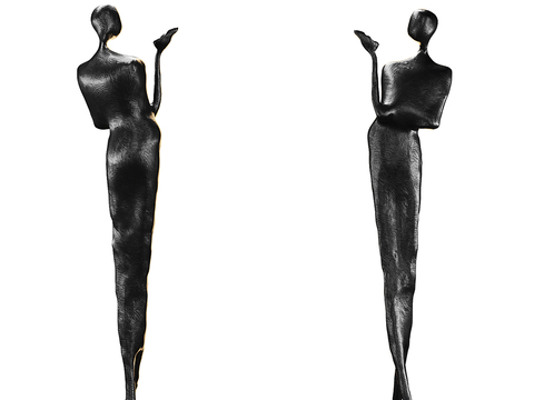 Modern figure sculpture abstract ornaments