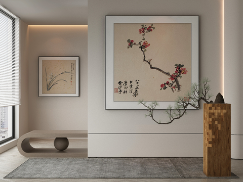 New Chinese Decorative Painting Art Painting Flower Art Hanging Painting