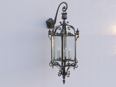 European style wall lamp outdoor wall lamp