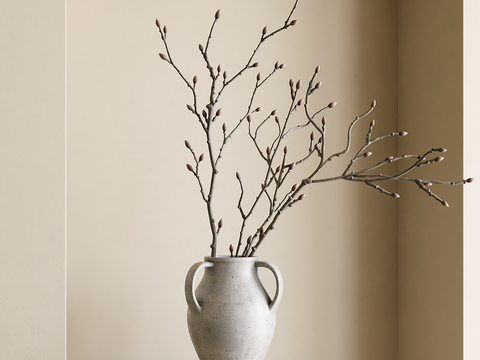 Quiet Dried Branches Flower Vase Flower Flower arrangement